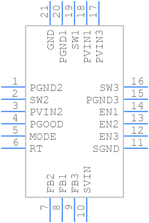 LTC3569IUDC#PBF - Analog Devices - PCB symbol
