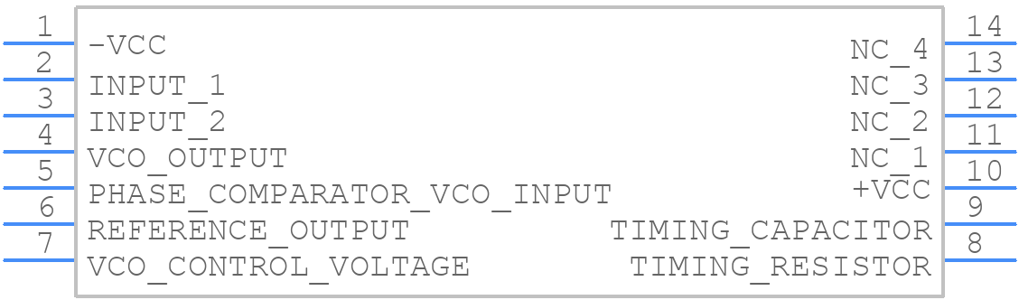 LM565CN - Texas Instruments - PCB symbol