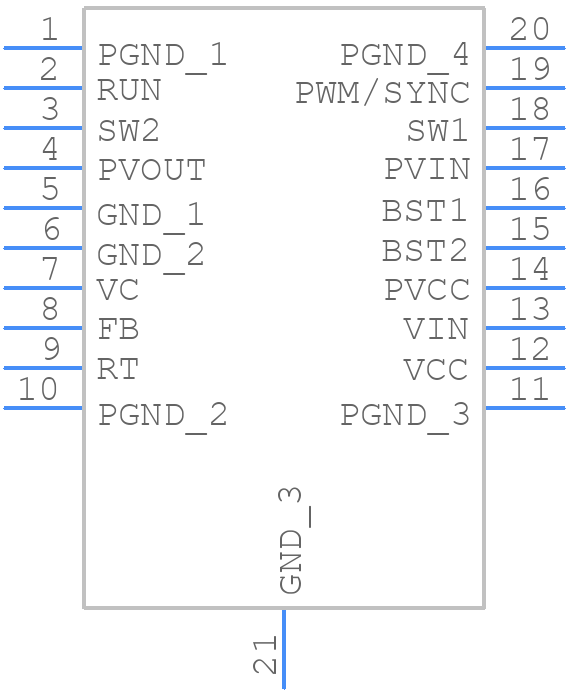 LTC3115EFE-1#PBF - Analog Devices - PCB symbol