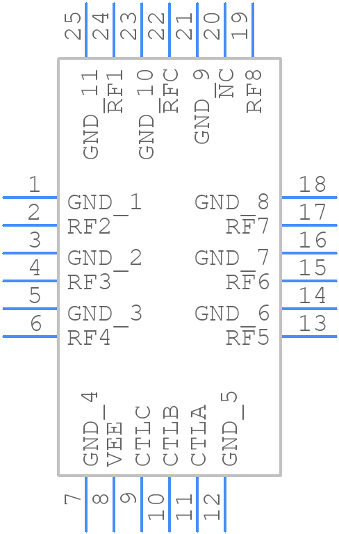 HMC322ALP4ETR - Analog Devices - PCB symbol
