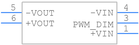 LDD-600L - Mean Well - PCB symbol