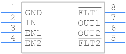 TPS2066CDR - Texas Instruments - PCB symbol