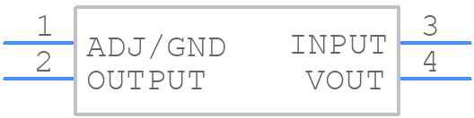 AZ1117CR-5.0TRG1 - Diodes Incorporated - PCB symbol