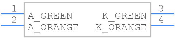 HSMF-C167 - Avago Technologies - PCB symbol