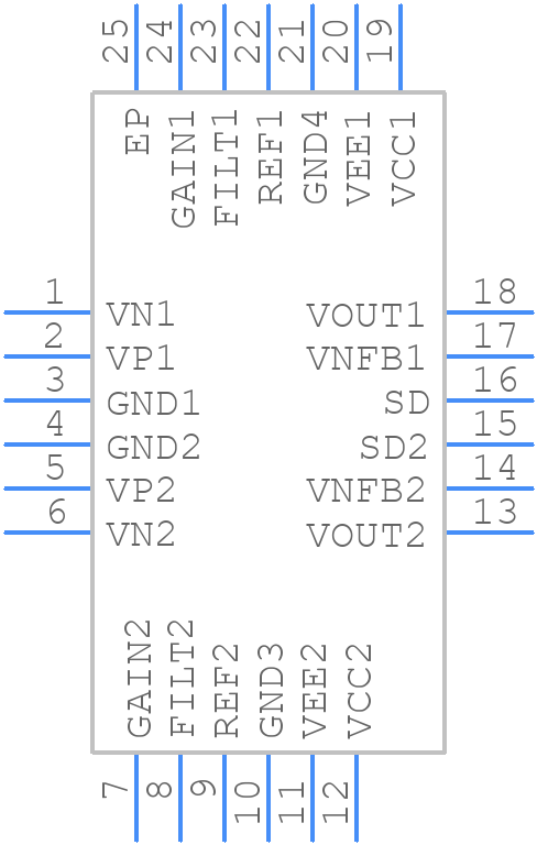 SSM6322ACPZ-R2 - Analog Devices - PCB symbol