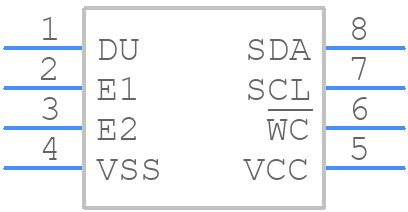 M24M01-DFMN6TP - STMicroelectronics - PCB symbol