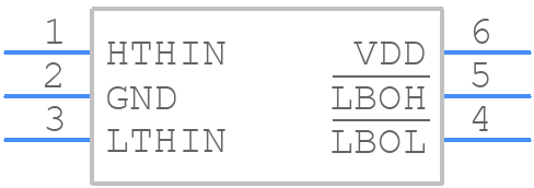MAX6436UT+T - Analog Devices - PCB symbol