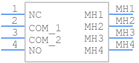 MSSA135004 - TE Connectivity - PCB symbol