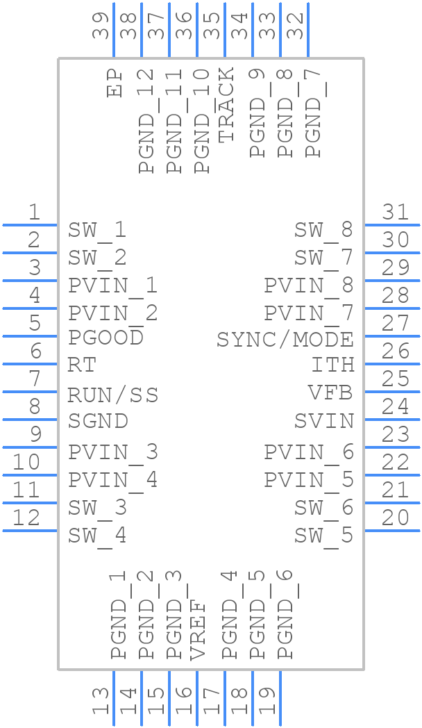 LTC3418EUHF#PBF - Analog Devices - PCB symbol