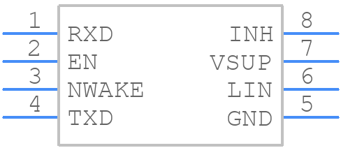 TPIC1021DG4 - Texas Instruments - PCB symbol
