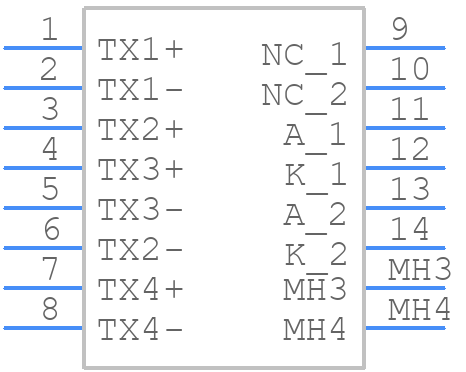 ARJM11B1-502-AB-EW2 - ABRACON - PCB symbol