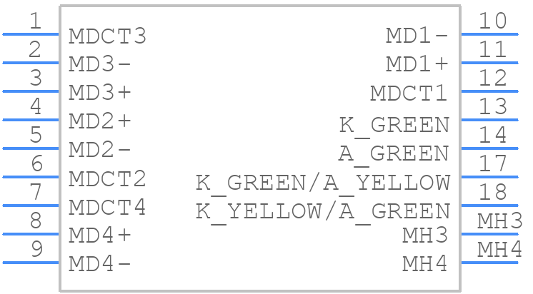 JXK0-0136NL - Yageo Group - PCB symbol