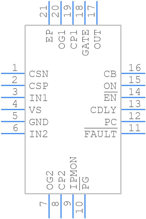 MAX15068ATP+ - Analog Devices - PCB symbol