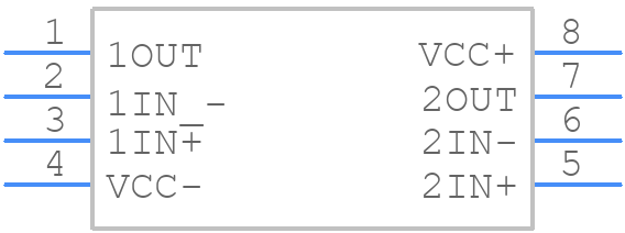LF412CDE4 - Texas Instruments - PCB symbol