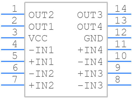 LM339DG - onsemi - PCB symbol
