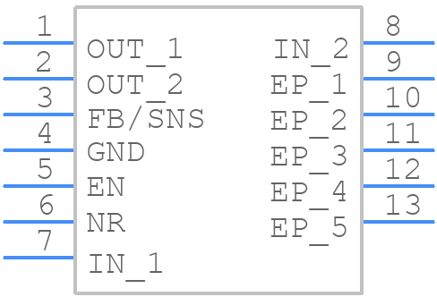 TPS7A8012DRBR - Texas Instruments - PCB symbol