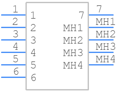 M80-8780722 - Harwin - PCB symbol