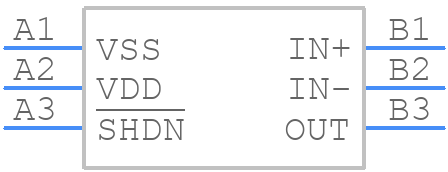 MAX40100ANT+T - Analog Devices - PCB symbol
