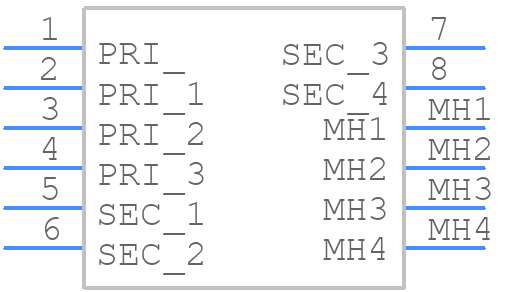 10-250-LPI - Bel - PCB symbol