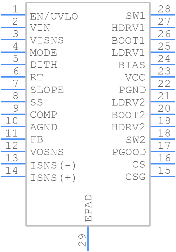 LM5176PWPR - Texas Instruments - PCB symbol