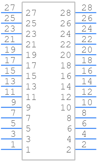 BCS-114-L-D-TE - SAMTEC - PCB symbol