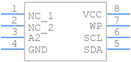 AT24CS08-SSHM-B - Microchip - PCB symbol