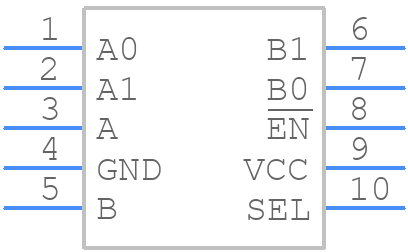 TMUX154ERSWR - Texas Instruments - PCB symbol