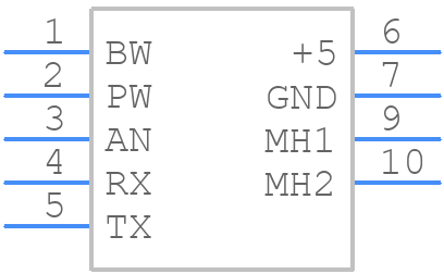 MB1010-000 - MaxBotix Inc. - PCB symbol