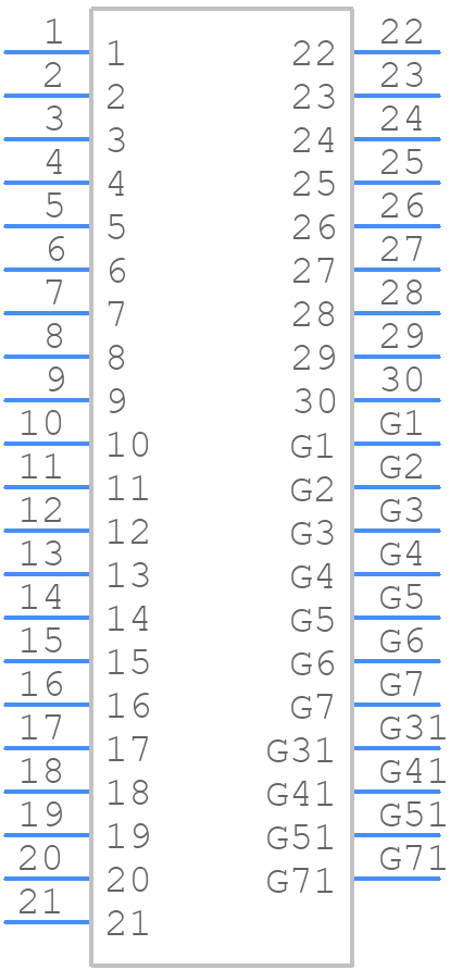 DF36A-30S-0.4V(51) - Hirose - PCB symbol