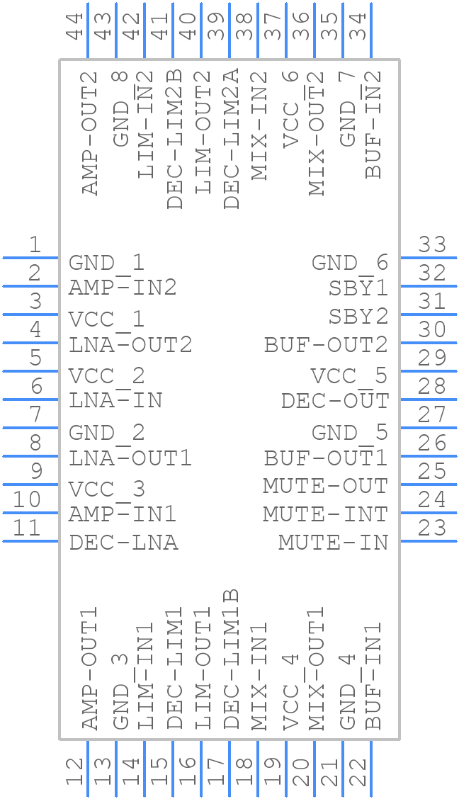 TSH511CF - STMicroelectronics - PCB symbol