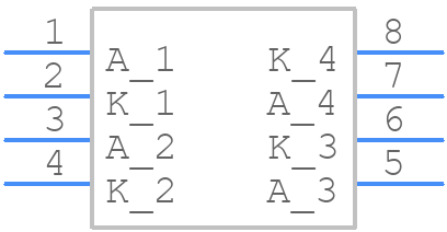 SLVU2.8-4 - SEMTECH - PCB symbol