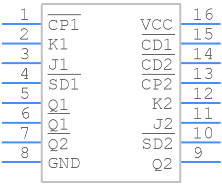 74LCX112MTC - onsemi - PCB symbol
