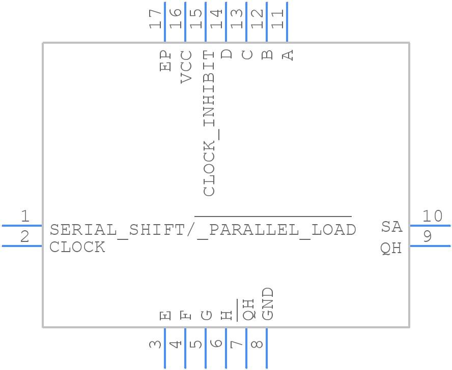 MC74HC165AMNTWG - onsemi - PCB symbol