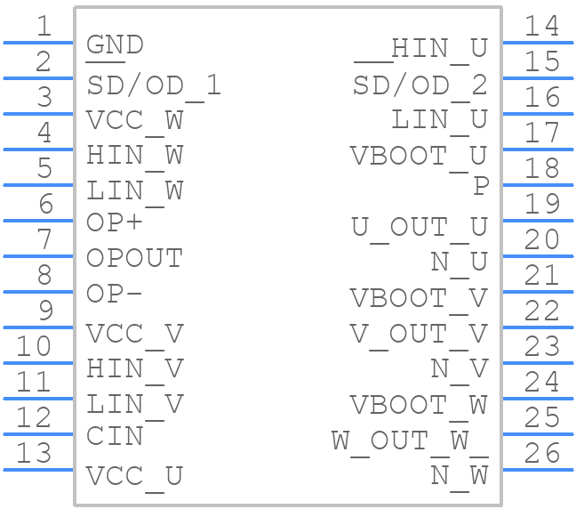 STIPN2M50-H - STMicroelectronics - PCB symbol