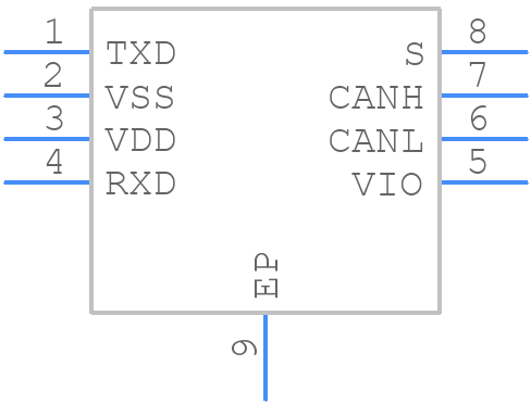 MCP2558FDT-H/MNY - Microchip - PCB symbol
