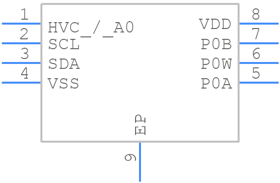MCP4531T-503E/MF - Microchip - PCB symbol