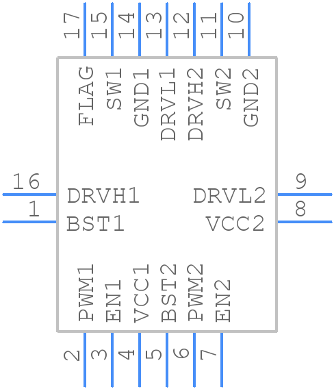 NCP81061MNTWG - onsemi - PCB symbol