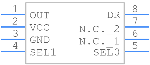 DS1091LUB-027+T - Analog Devices - PCB symbol