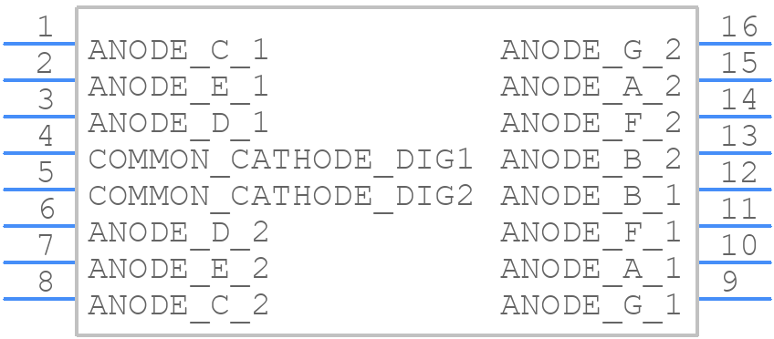 DC04-11SURKWA - Kingbright - PCB symbol