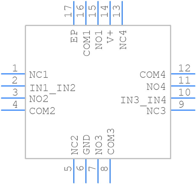 DG2523DN-T1-GE4 - Vishay - PCB symbol