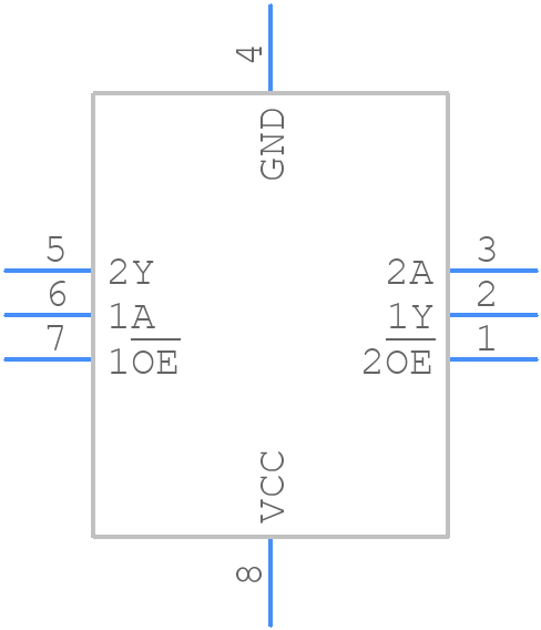 74LVC2G125GM,125 - Nexperia - PCB symbol