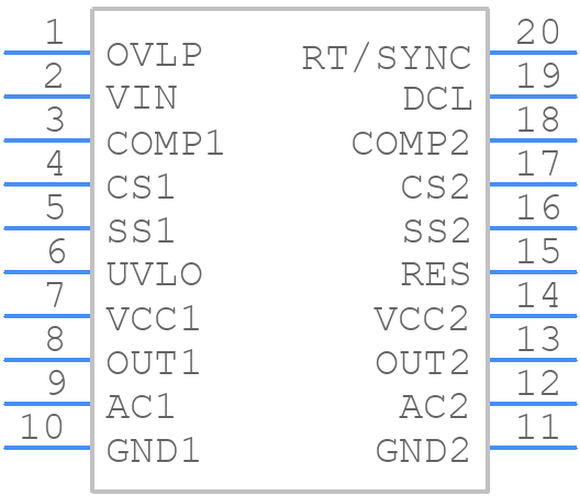 LM5034MTCX/NOPB - Texas Instruments - PCB symbol
