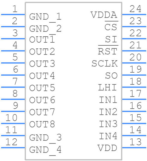 TLE7244SLXUMA2 - Infineon - PCB symbol