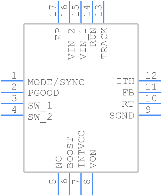 LTC3601EUD#TRPBF - Analog Devices - PCB symbol