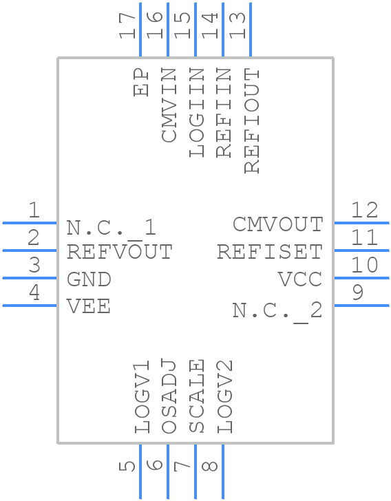 MAX4206ETE+T - Analog Devices - PCB symbol