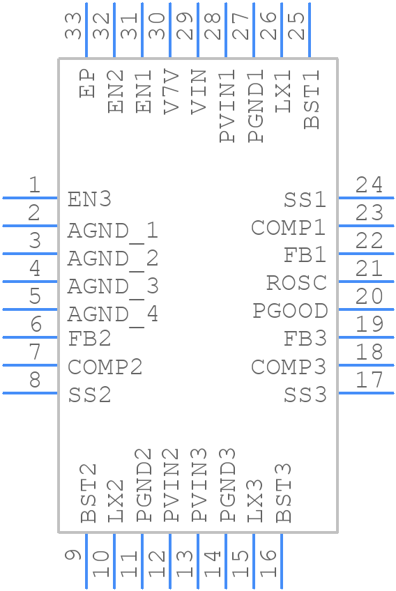 TPS65268QRHBRQ1 - Texas Instruments - PCB symbol