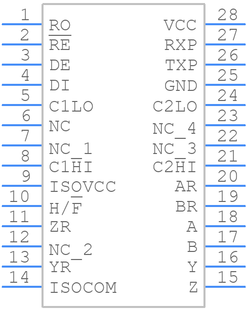 MAX3157CAI+ - Analog Devices - PCB symbol