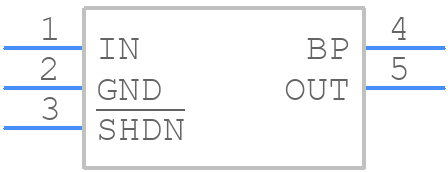 MAX8510EXK45+T - Analog Devices - PCB symbol