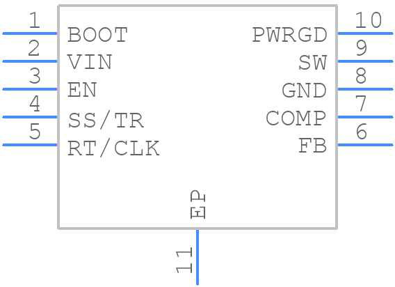 TPS54541DPRT - Texas Instruments - PCB symbol