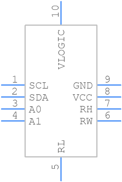 ISL23318TFRUZ-T7A - Renesas Electronics - PCB symbol